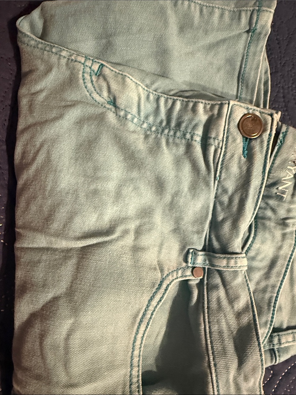 Lane Bryant Light Aqua Denim Shorts - Picture 7 of 13